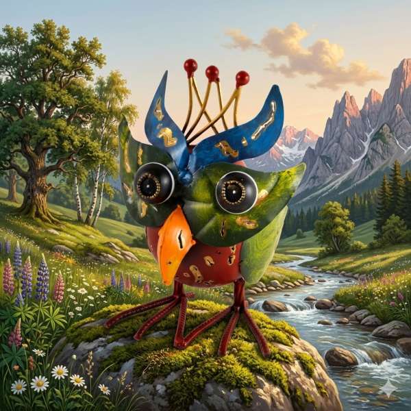 Hübsche Eule Hewig ca. 23 cm - Dekofigur